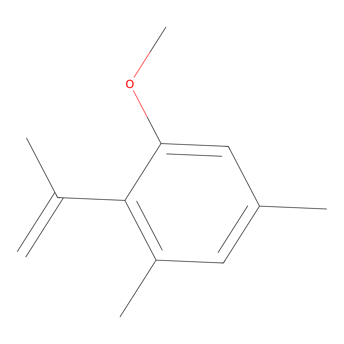 1-Methoxy-3,5-dimethyl-2-(1-methylethenyl)benzene molecular structure, CAS 30718-67-3
