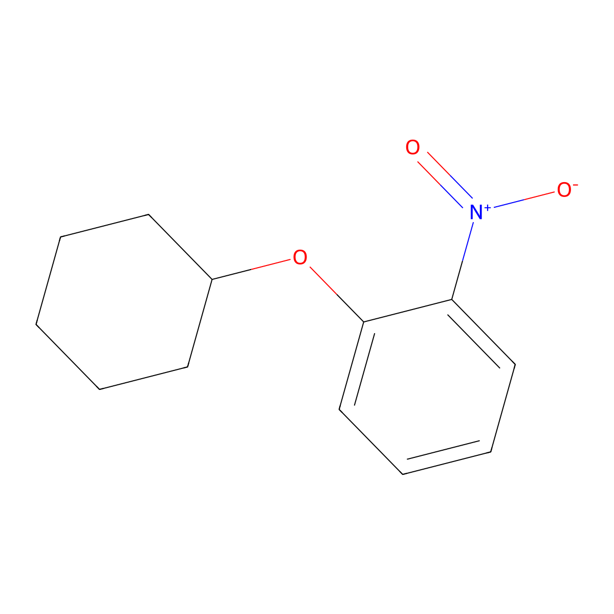 1-(Cyclohexyloxy)-2-nitrobenzene molecular structure, CAS 30718-74-2