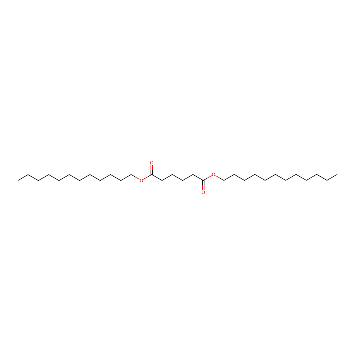 Dilauryl adipate molecular structure, CAS 3072-02-4
