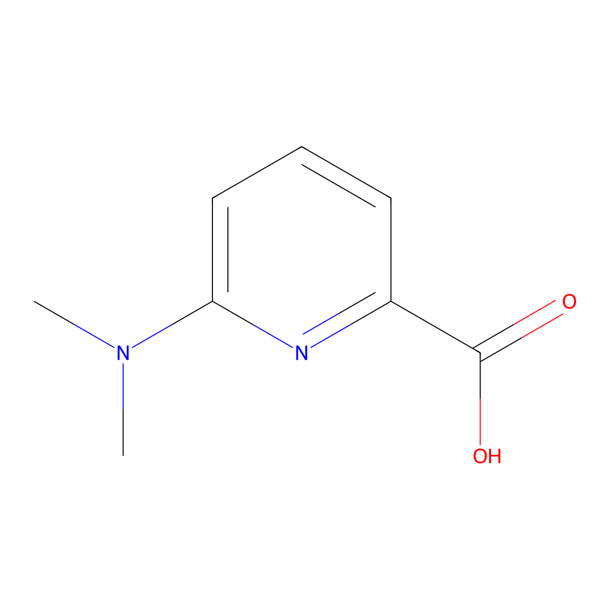 6-(Dimethylamino)picolinic acid molecular structure, CAS 30721-88-1