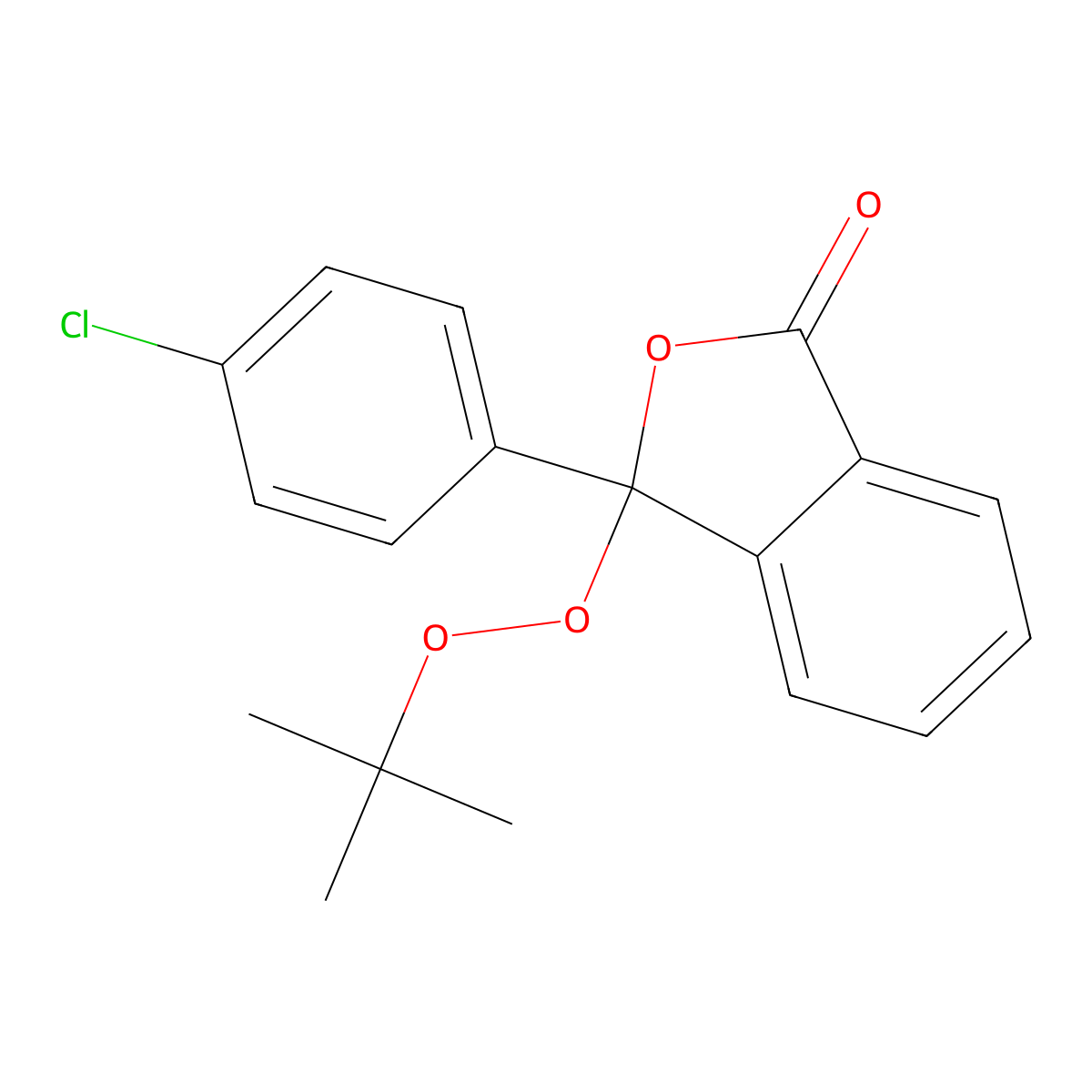 3-(tert-Butyldioxy)-3-(4-chlorophenyl)phthalide molecular structure, CAS 30723-78-5
