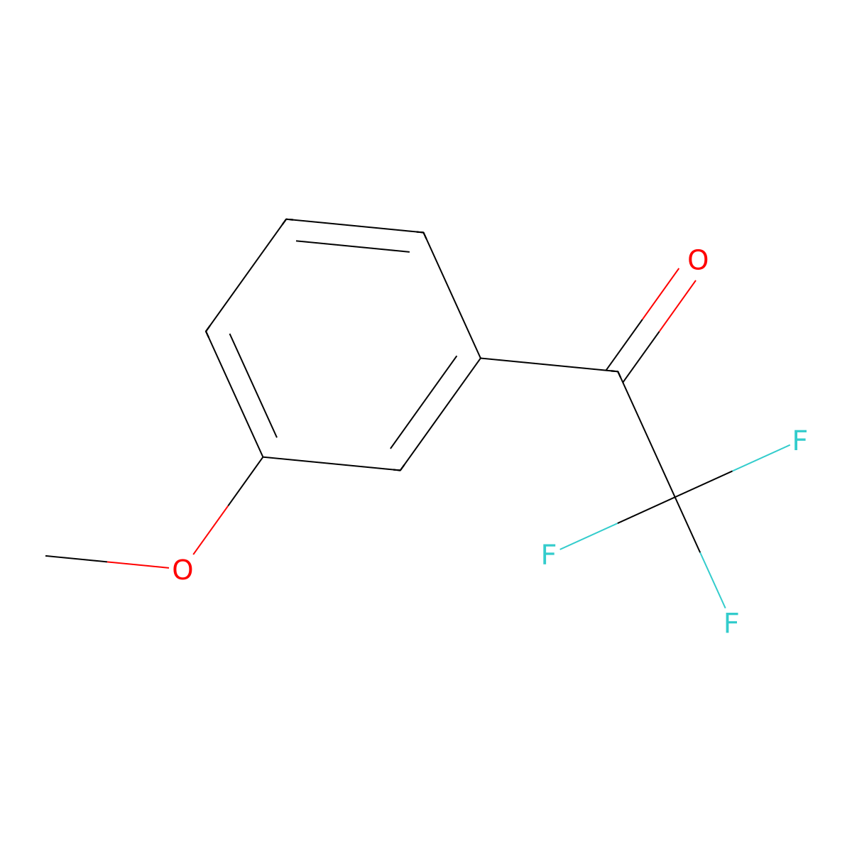 2,2,2-Trifluoro-1-(3-methoxyphenyl)ethanone molecular structure, CAS 30724-22-2