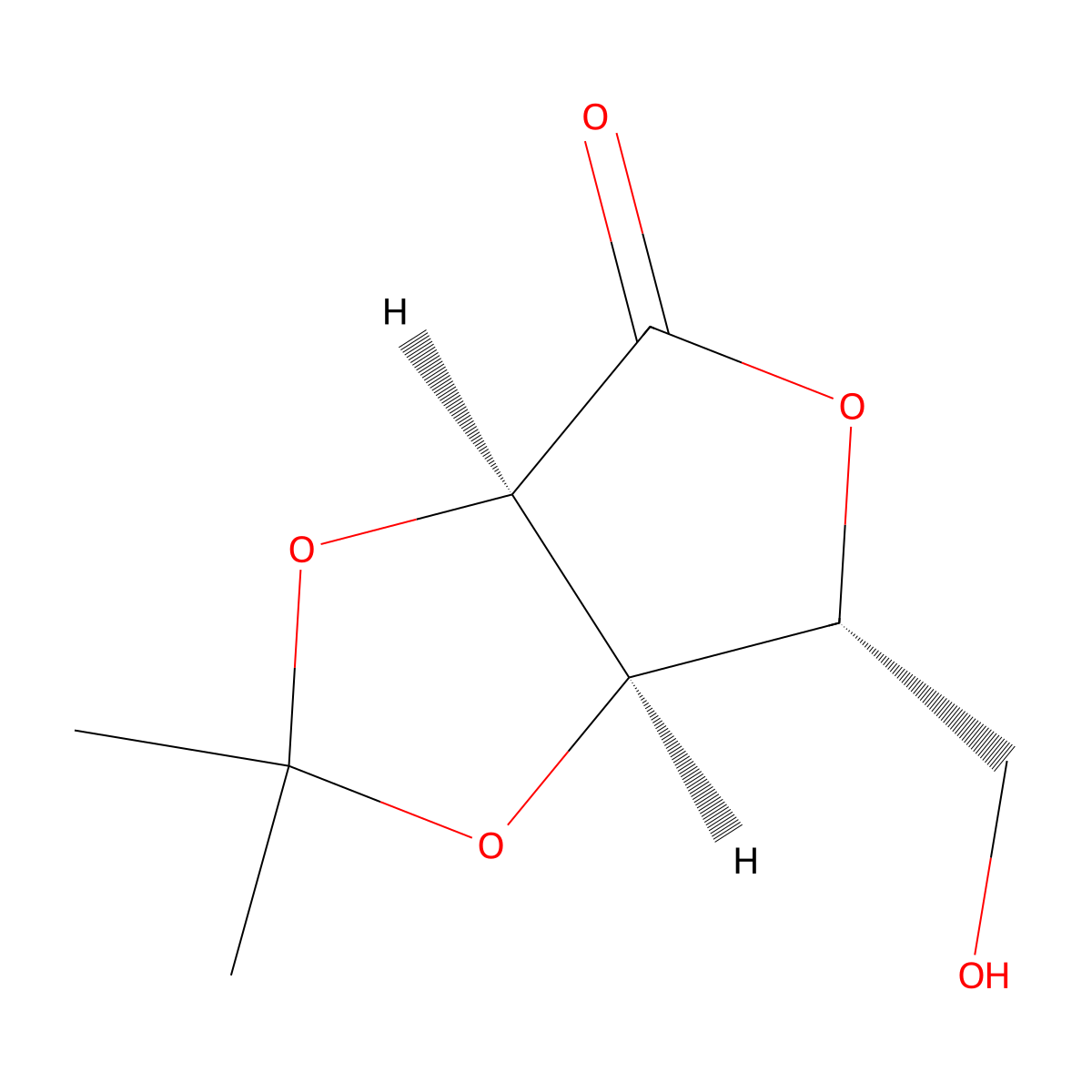 2,3-O-Isopropylidene-D-ribonolactone molecular structure, CAS 30725-00-9