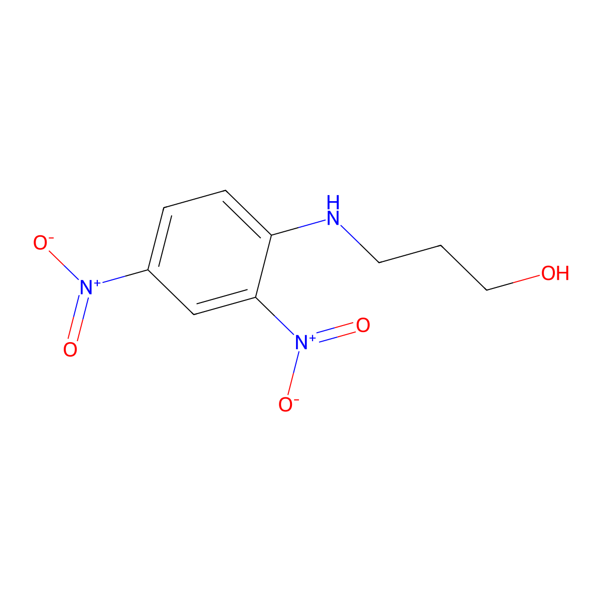 3-[(2,4-Dinitrophenyl)amino]propan-1-ol molecular structure, CAS 30726-75-1