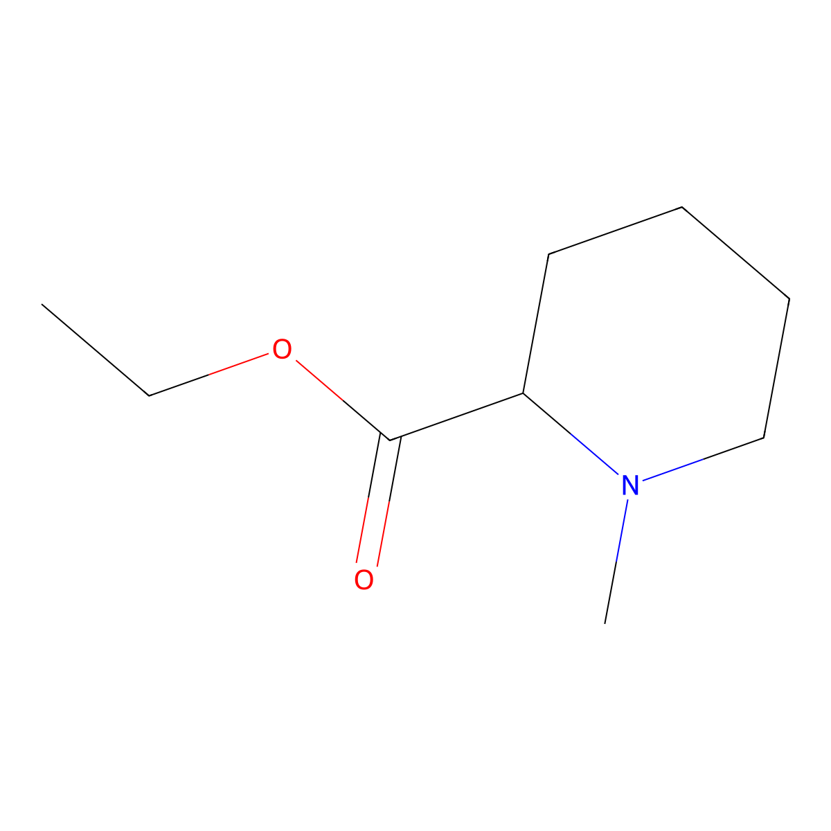 Ethyl 1-methylpiperidine-2-carboxylate molecular structure, CAS 30727-18-5