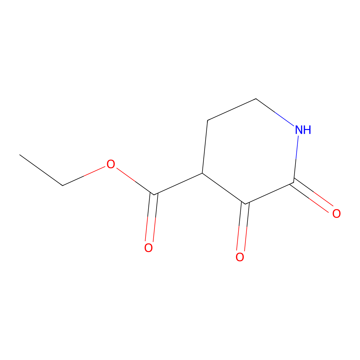 Ethyl 2,3-dioxopiperidine-4-carboxylate molecular structure, CAS 30727-21-0