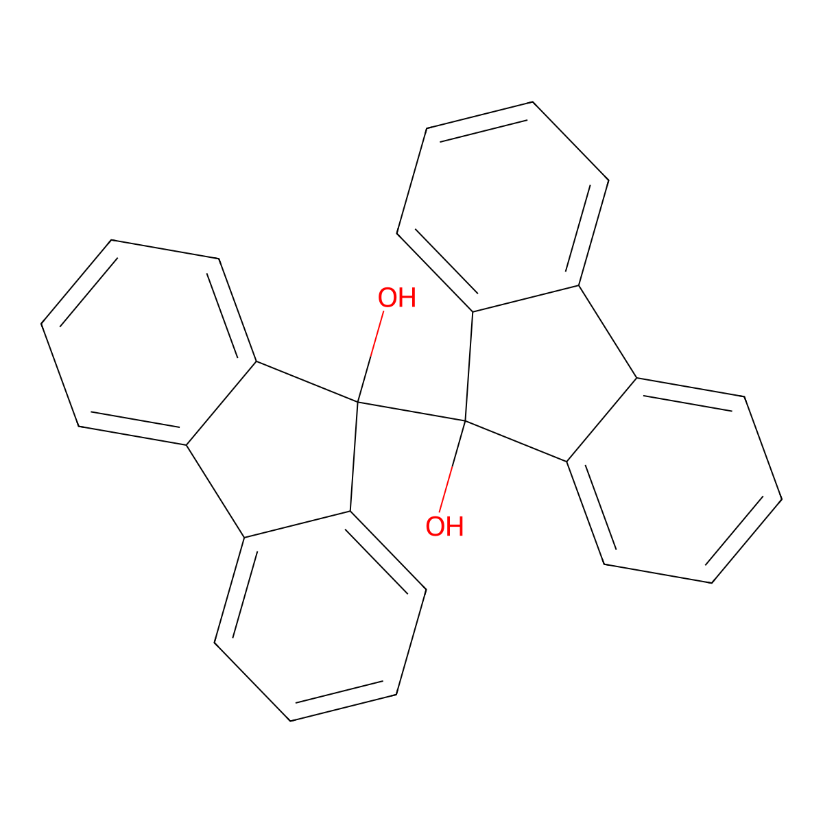 (9,9'-Bi-9H-fluorene)-9,9'-diol molecular structure, CAS 3073-51-6