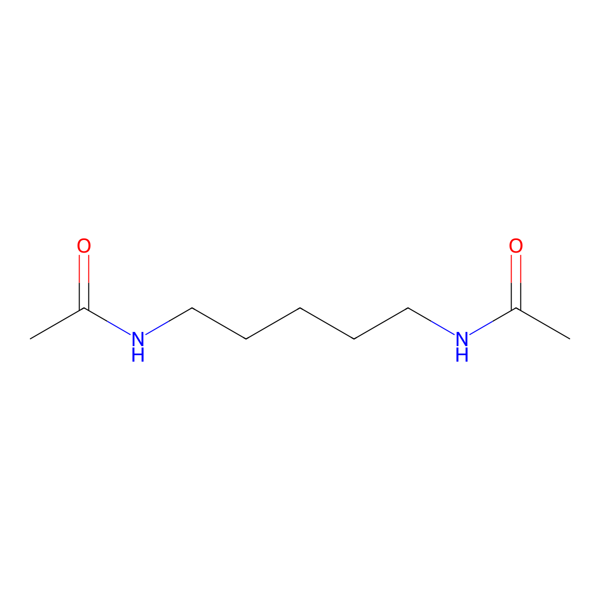 N-(5-(Acetylamino)pentylene)acetamide molecular structure, CAS 3073-58-3