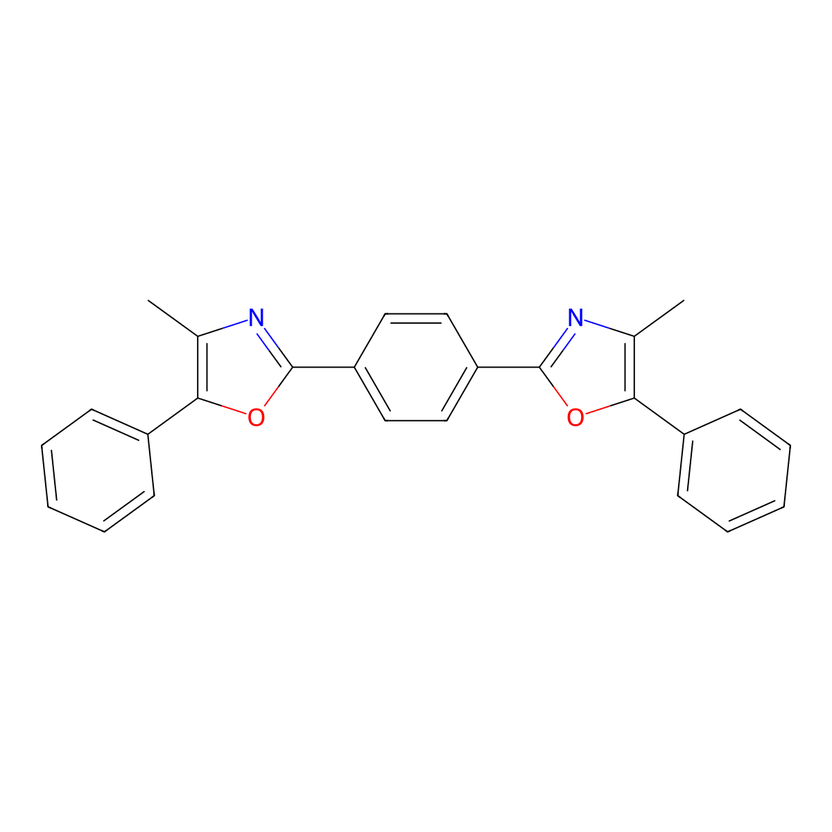 Dimethyl-POPOP molecular structure, CAS 3073-87-8