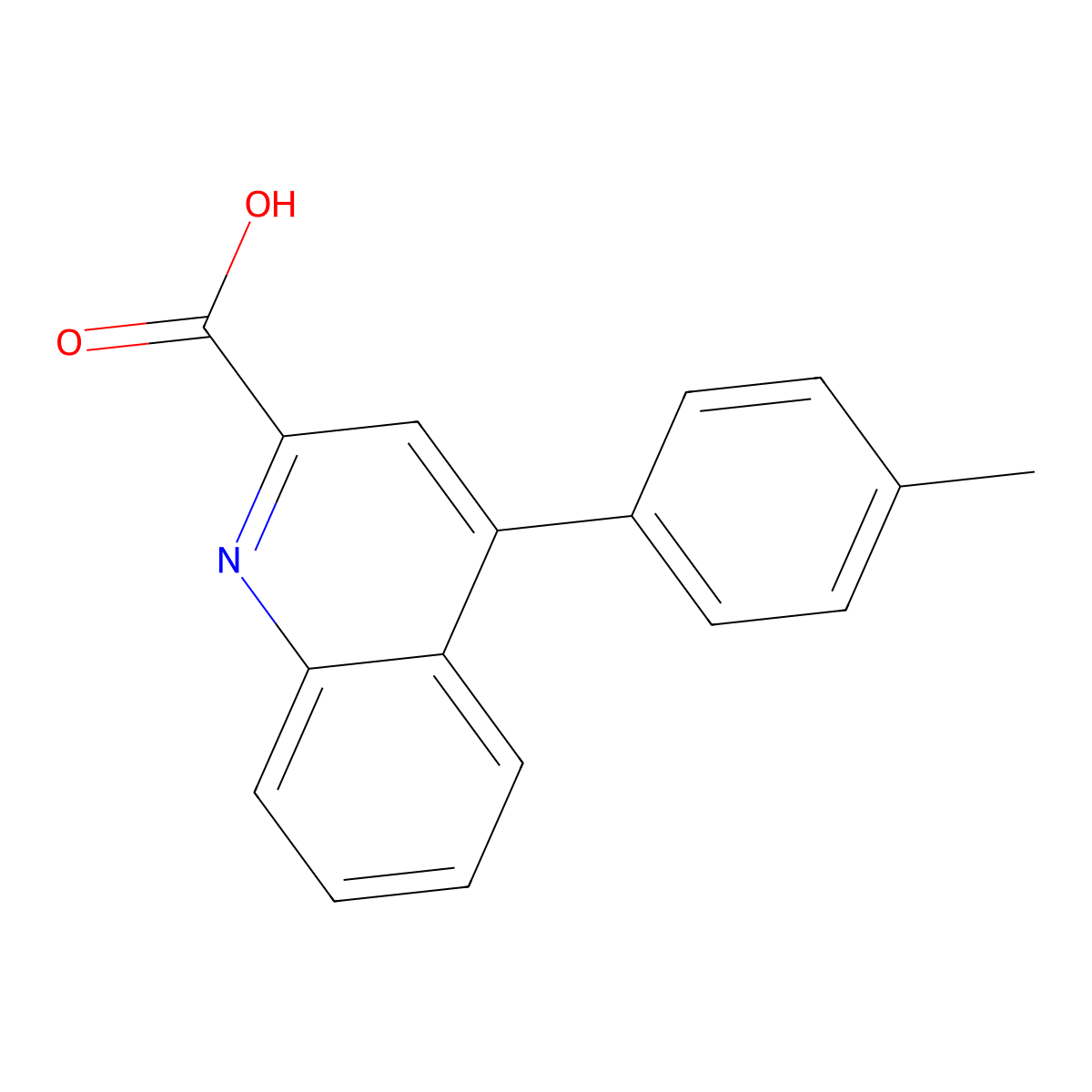 4-(p-Tolyl)quinoline-2-carboxylic acid molecular structure, CAS 307300-99-8