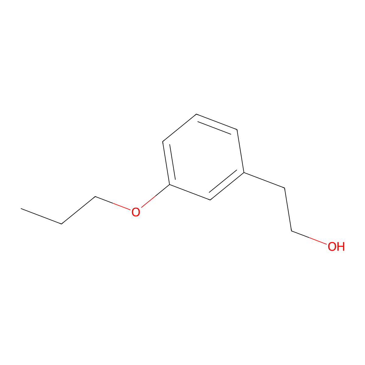2-(3-Propoxyphenyl)ethanol molecular structure, CAS 307302-38-1