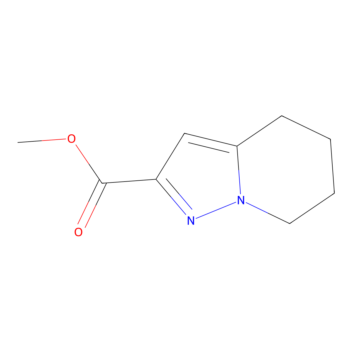 Methyl 4,5,6,7-tetrahydropyrazolo[1,5-a]pyridine-2-carboxylate molecular structure, CAS 307307-82-0
