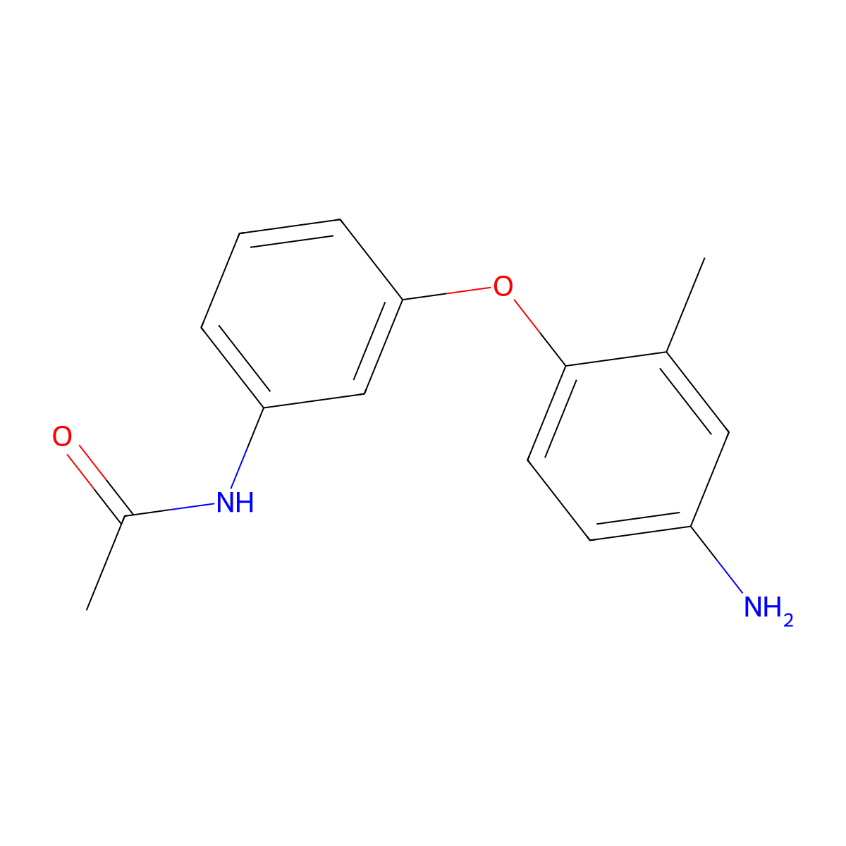 N-[3-(4-Amino-2-methylphenoxy)phenyl]acetamide molecular structure, CAS 307308-68-5