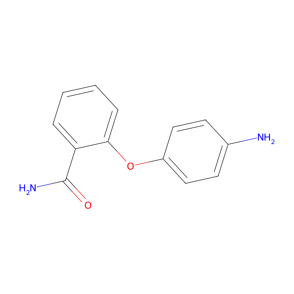 2-(4-Aminophenoxy)benzamide molecular structure, CAS 307308-74-3