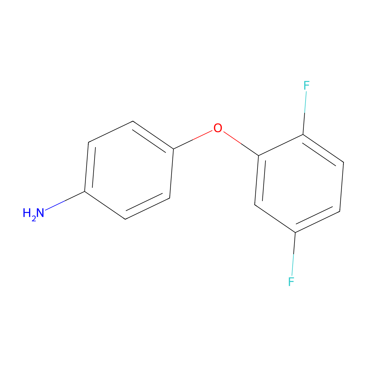 4-(2,5-Difluorophenoxy)aniline molecular structure, CAS 307308-82-3