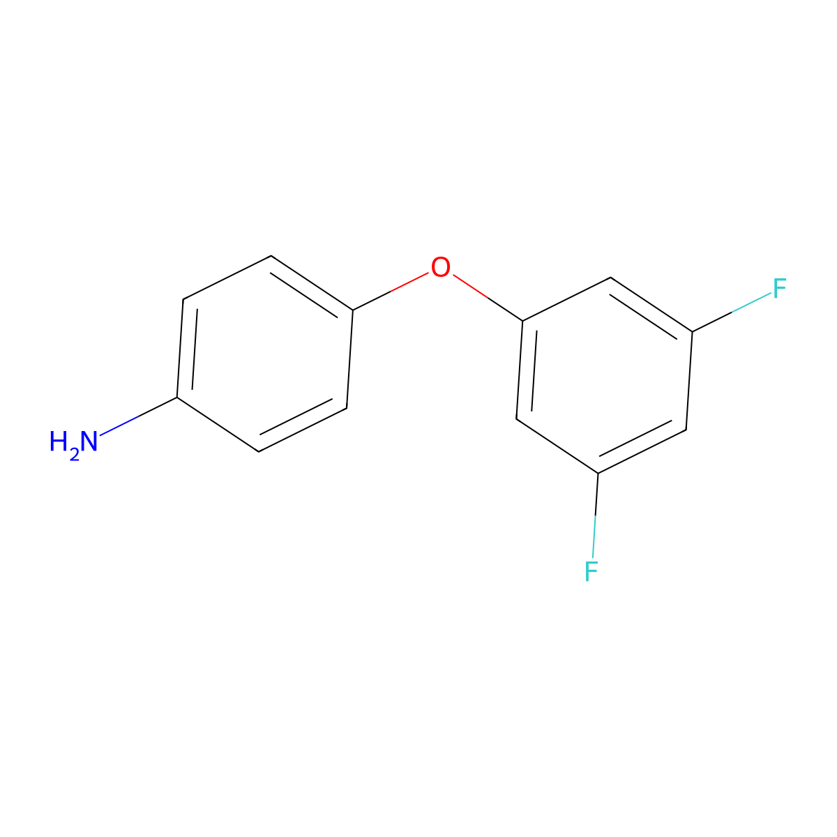 4-(3,5-Difluorophenoxy)aniline molecular structure, CAS 307308-83-4