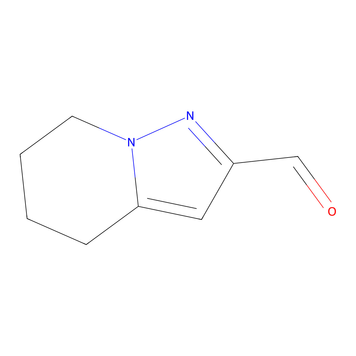 4,5,6,7-Tetrahydropyrazolo[1,5-a]pyridine-2-carbaldehyde molecular structure, CAS 307313-06-0