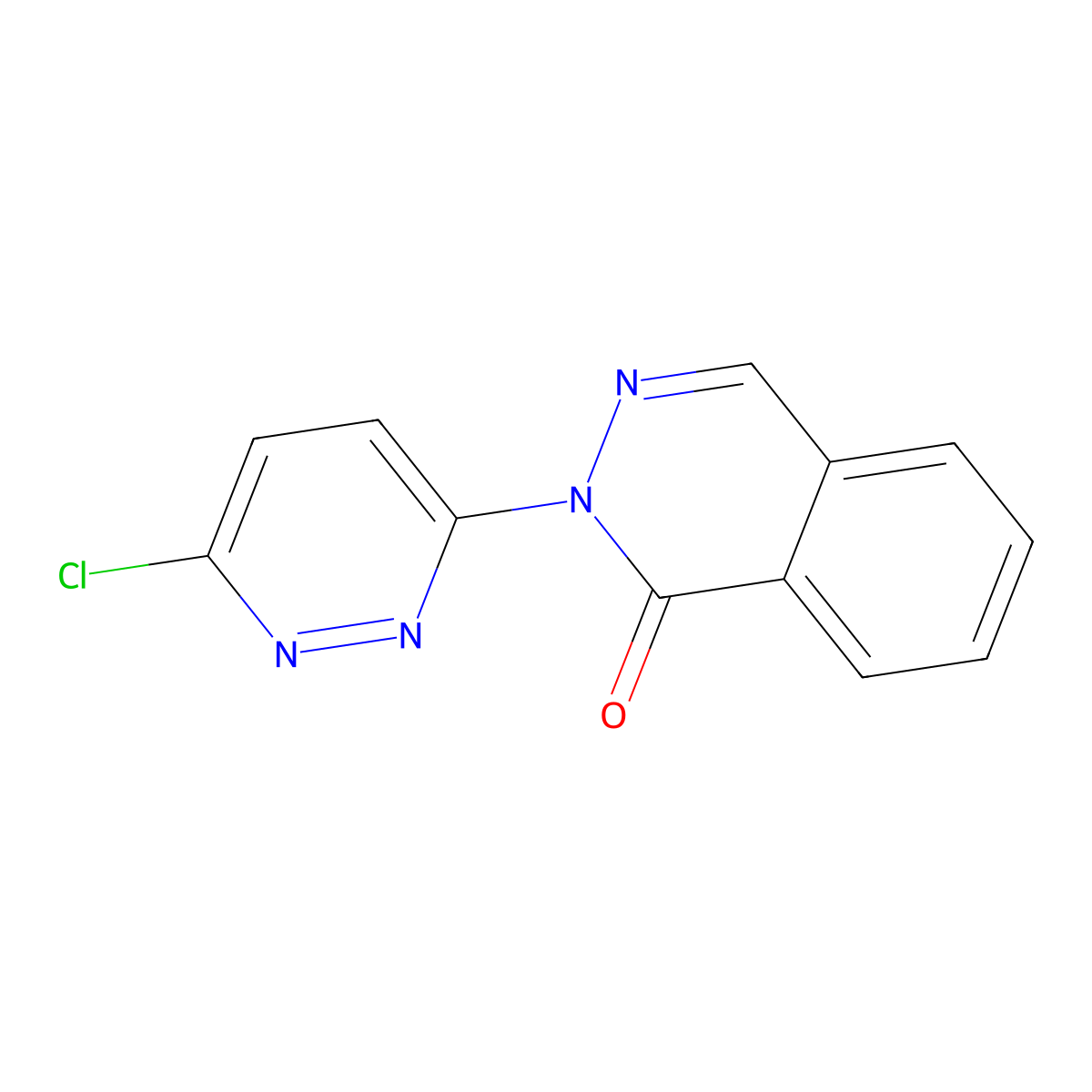 2-(6-Chloropyridazin-3-yl)phthalazin-1-one molecular structure, CAS 307324-40-9