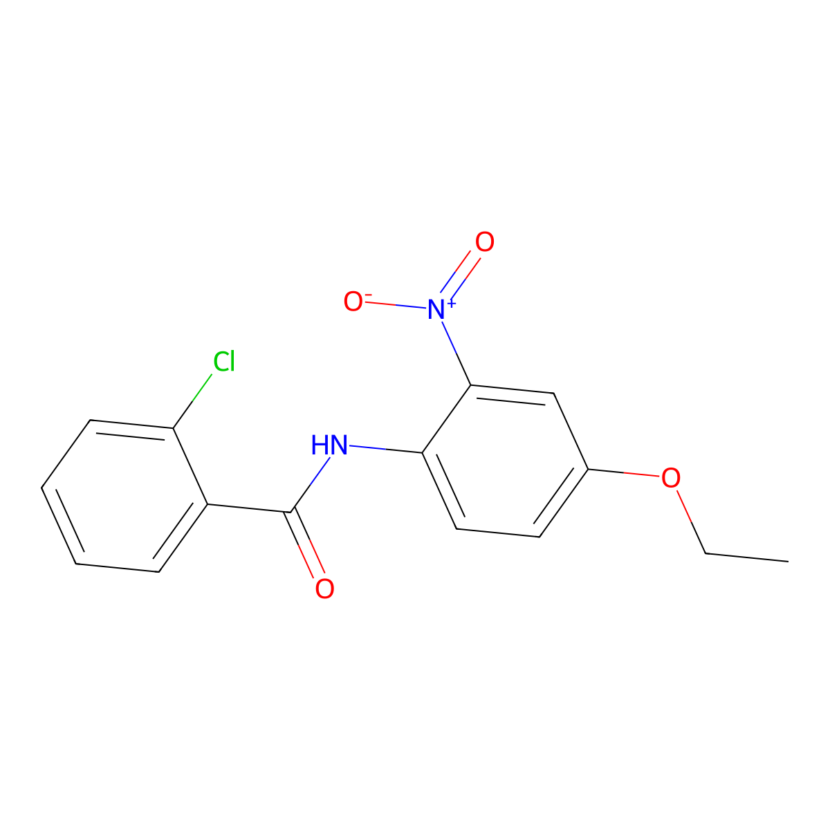 2-chloro-N-(4-ethoxy-2-nitrophenyl)benzamide molecular structure, CAS 307325-94-6