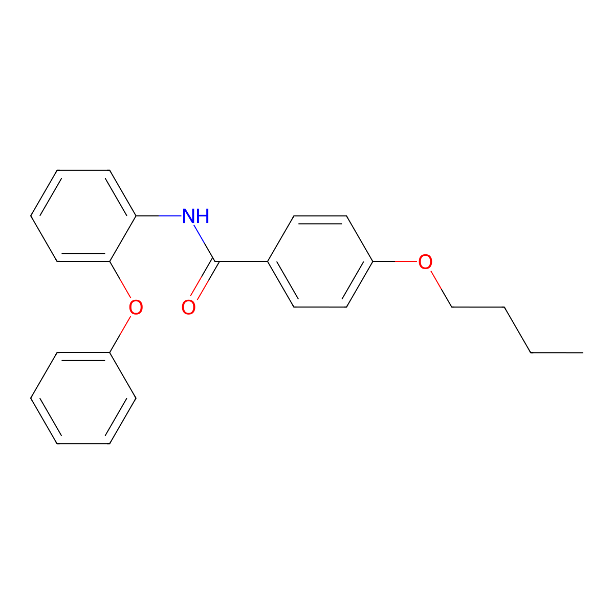 4-butoxy-N-(2-phenoxyphenyl)benzamide molecular structure, CAS 307327-04-4