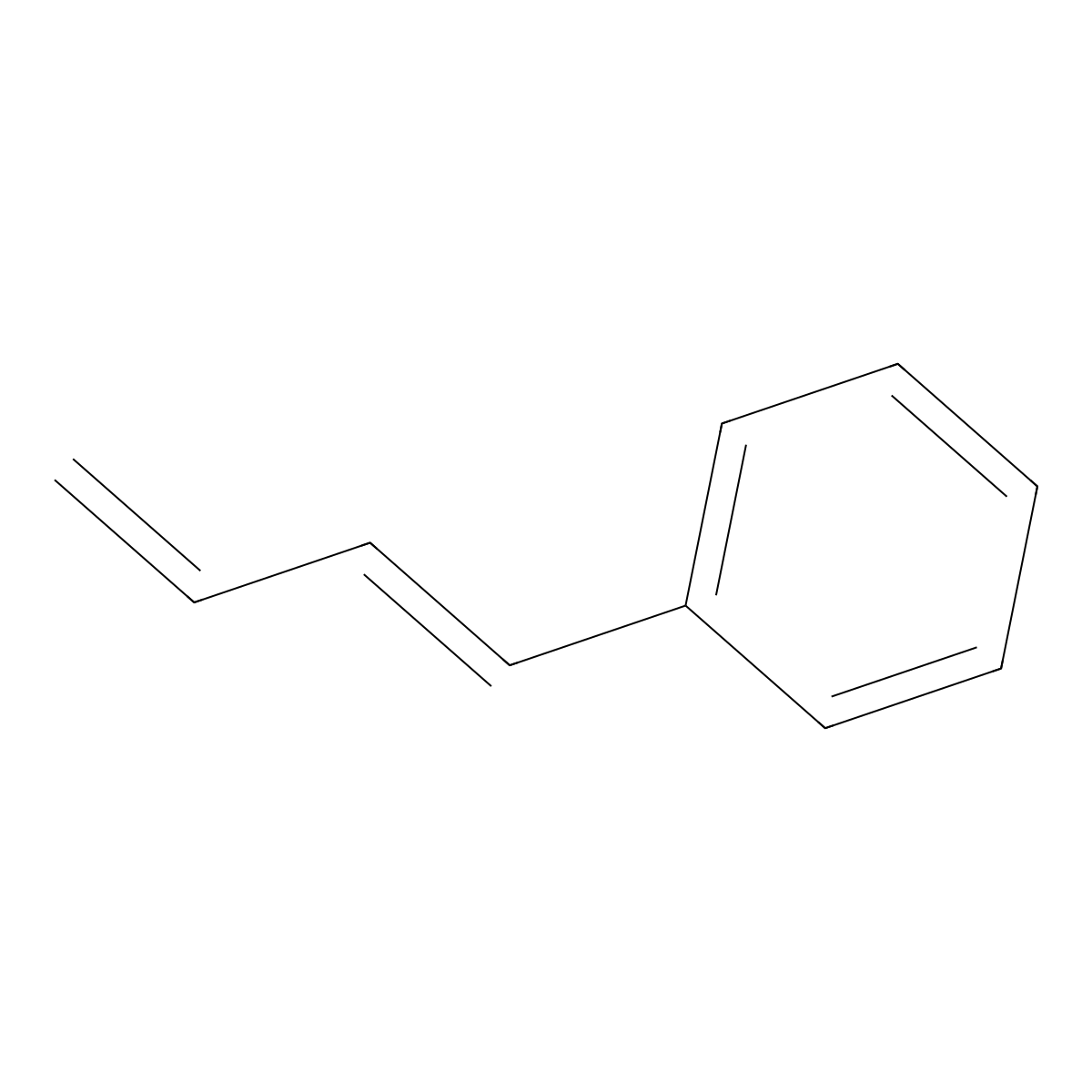 1,3-Butadienylbenzene molecular structure, CAS 30733-89-2