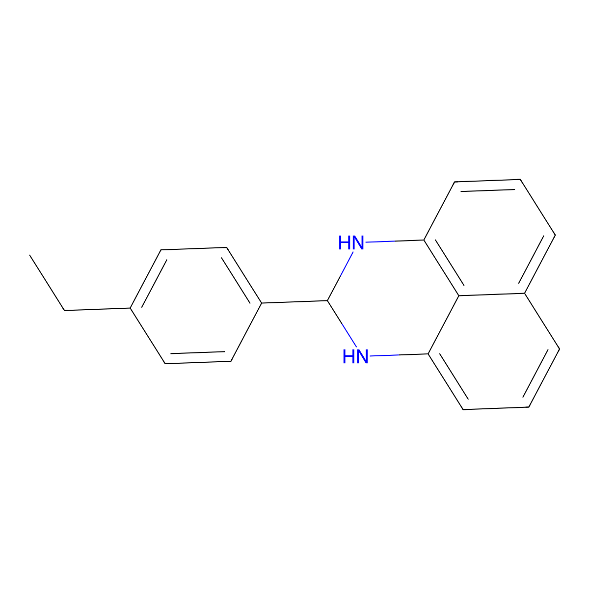 2-(4-ethylphenyl)-2,3-dihydro-1H-perimidine molecular structure, CAS 307330-04-7