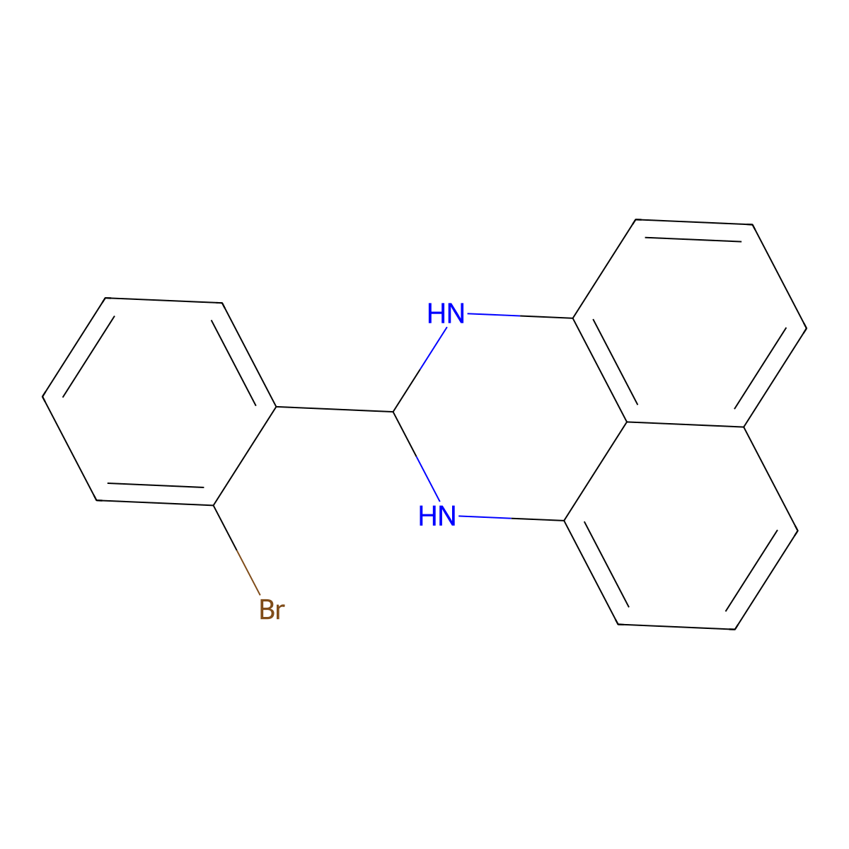 2-(2-bromophenyl)-2,3-dihydro-1H-perimidine molecular structure, CAS 307330-24-1