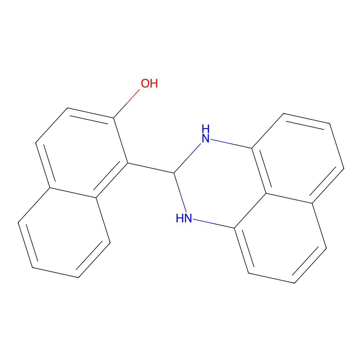 1-(2,3-Dihydro-1H-perimidin-2-yl)-naphthalen-2-ol molecular structure, CAS 307330-28-5