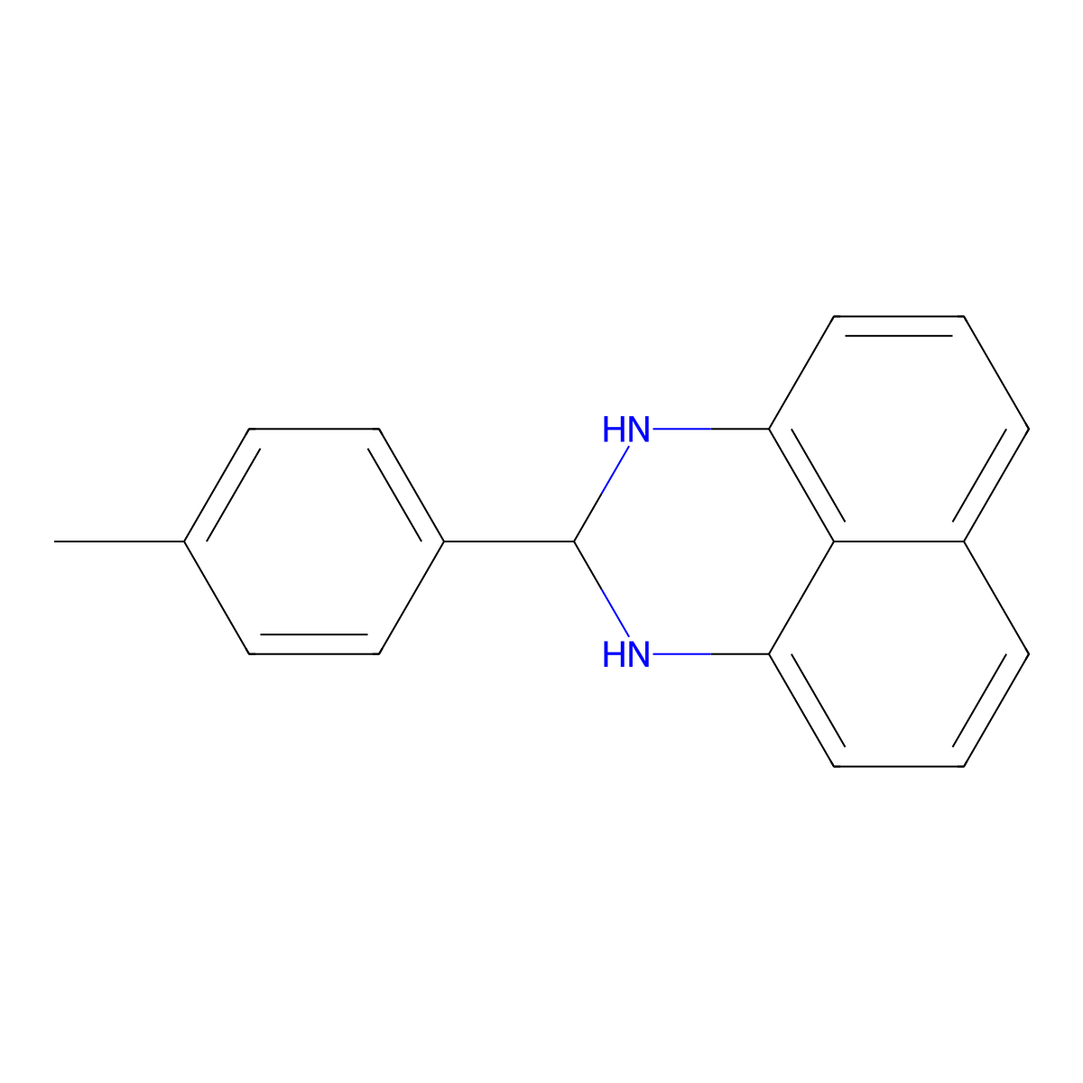 2-p-Tolyl-2,3-dihydro-1H-perimidine molecular structure, CAS 307330-36-5
