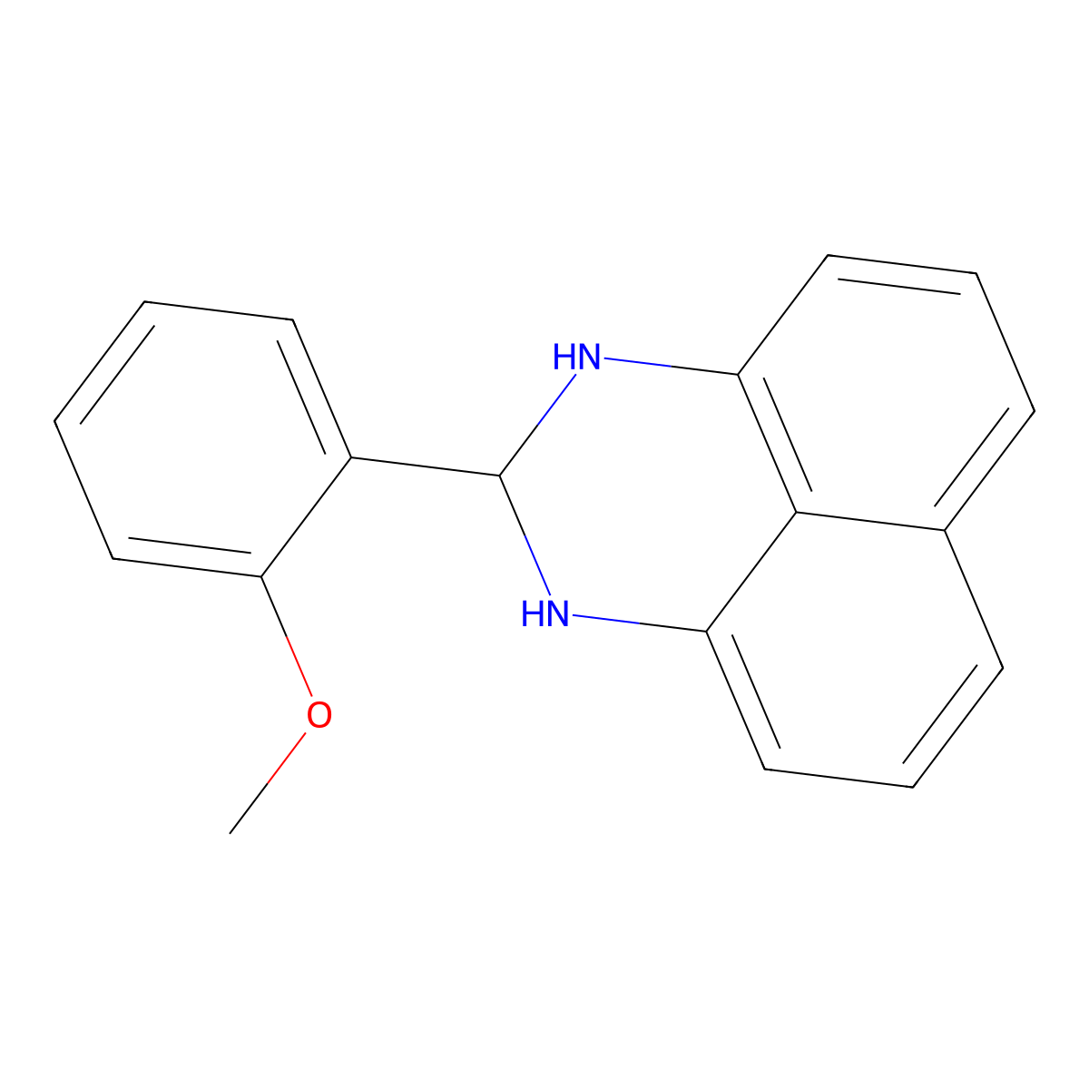 2-(2-methoxyphenyl)-2,3-dihydro-1H-perimidine molecular structure, CAS 307330-38-7
