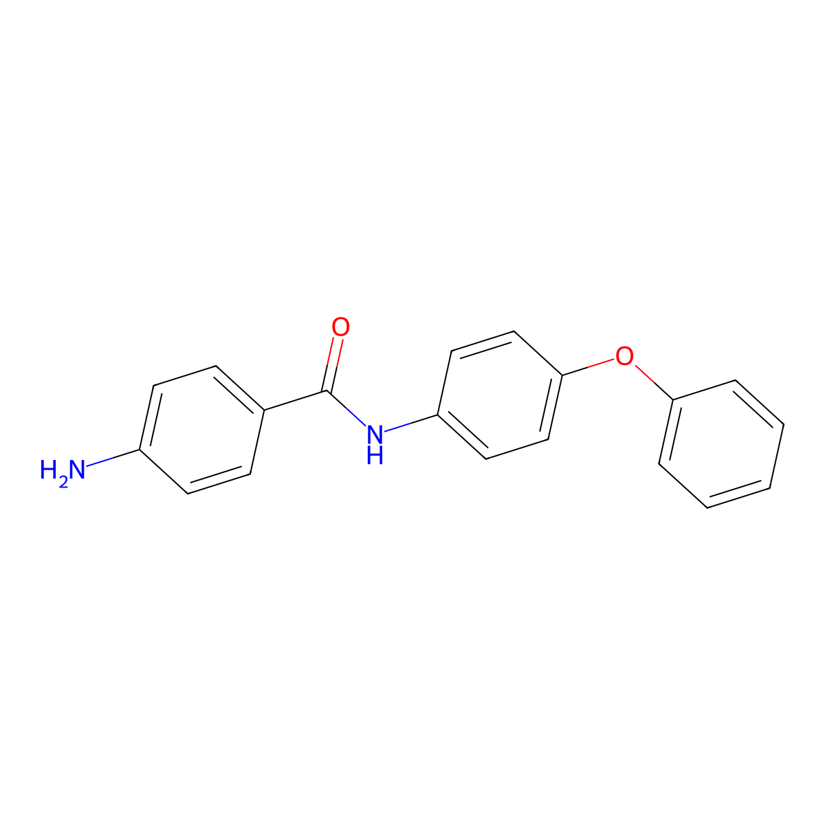 4-amino-N-(4-phenoxyphenyl)benzamide molecular structure, CAS 307330-41-2
