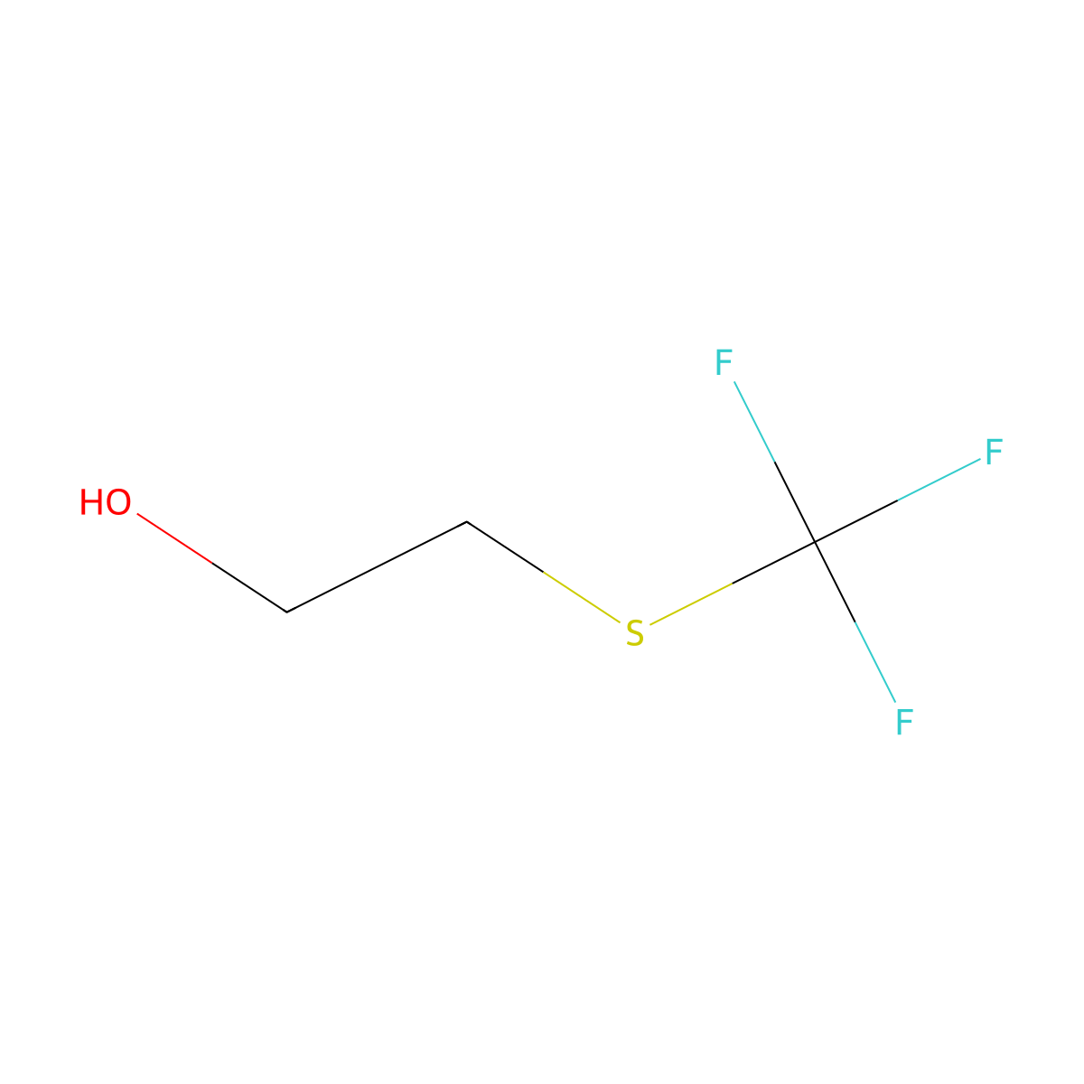 2-(Trifluoromethylsulfanyl)ethanol molecular structure, CAS 307337-29-7