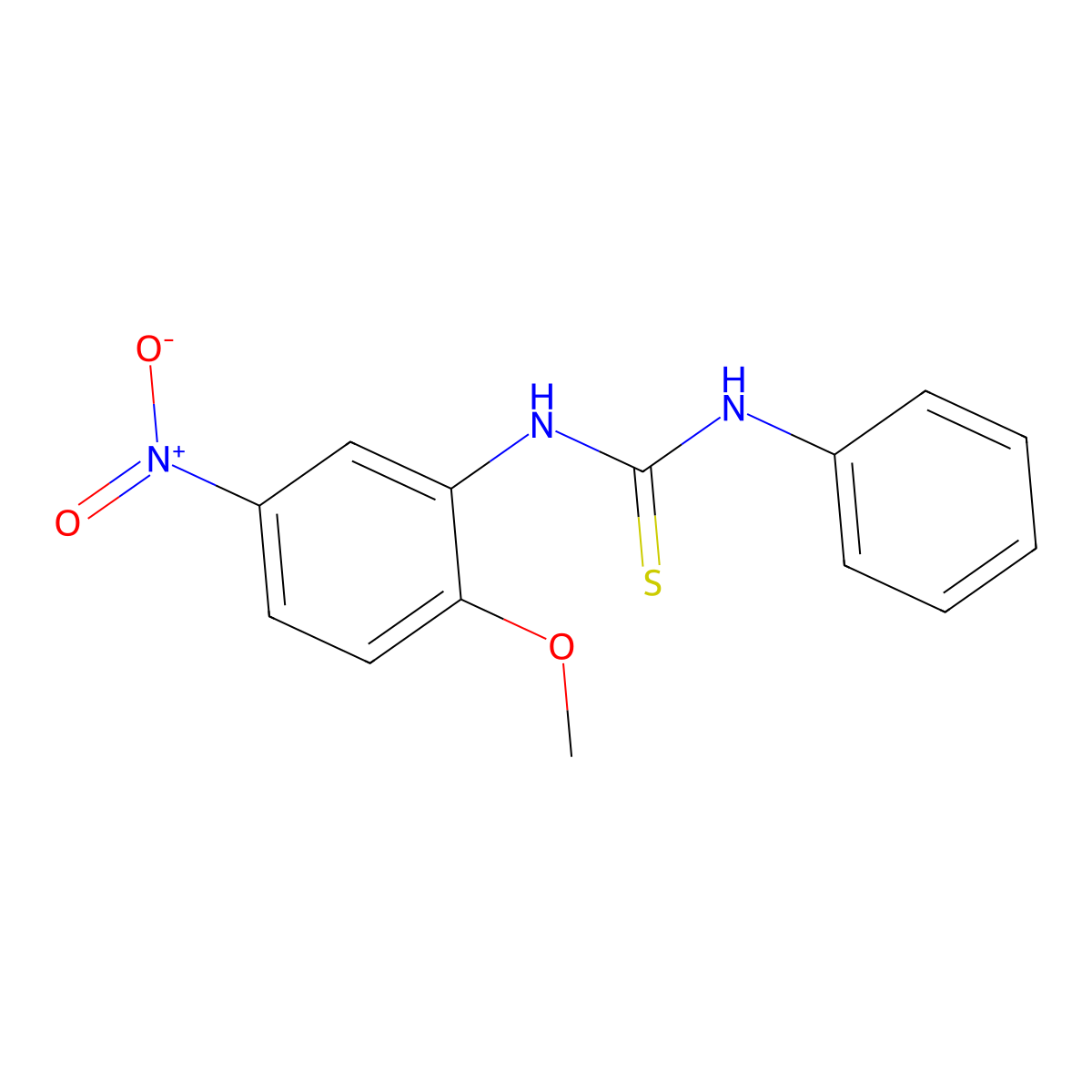 1-(2-Methoxy-5-nitrophenyl)-3-phenylthiourea molecular structure, CAS 307338-90-5