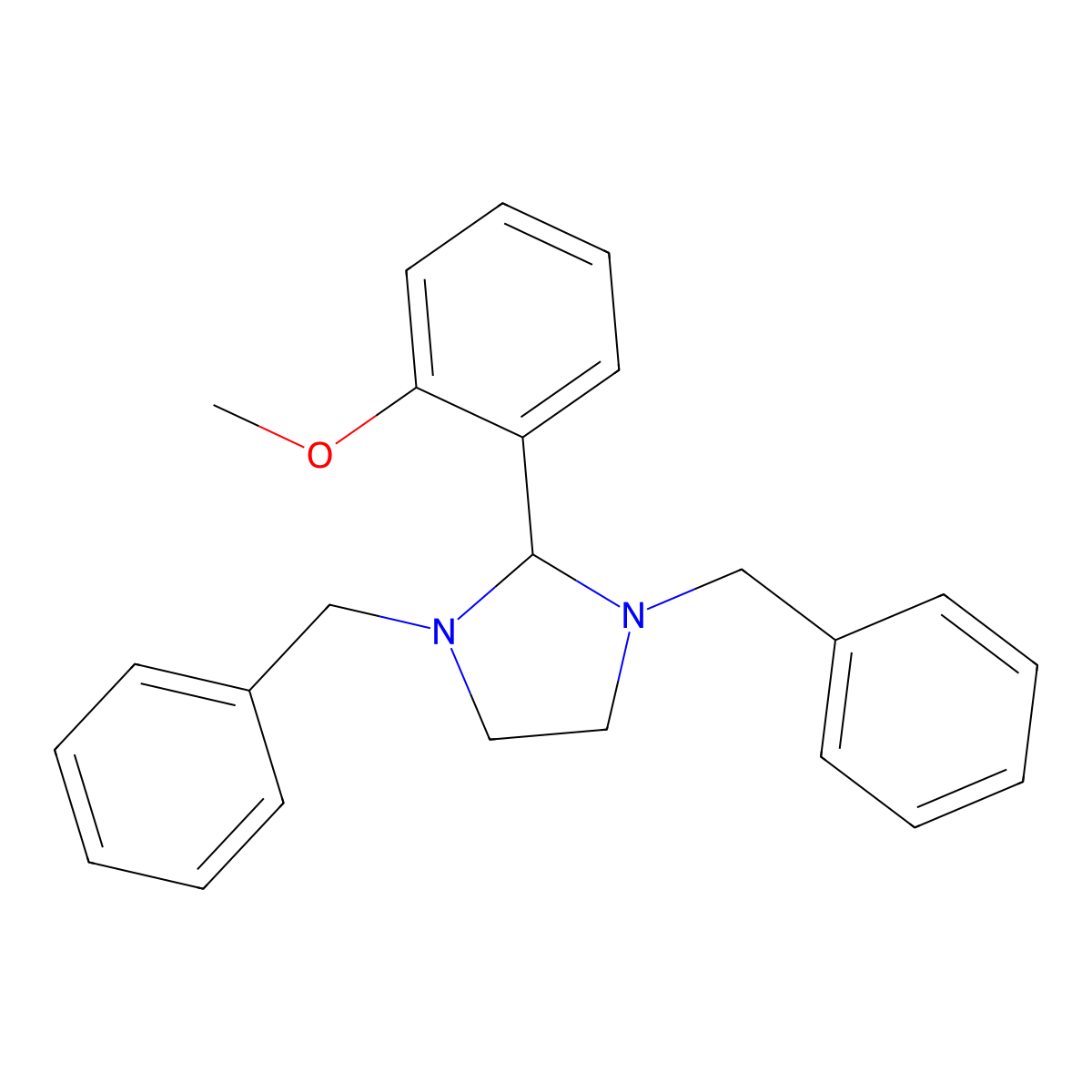 1,3-Dibenzyl-2-(2-methoxyphenyl)imidazolidine molecular structure, CAS 307339-62-4