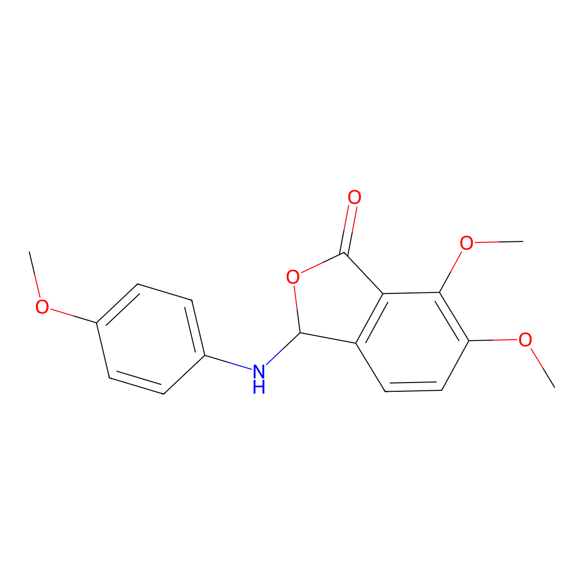 6,7-dimethoxy-3-[(4-methoxyphenyl)amino]-2-benzofuran-1(3H)-one molecular structure, CAS 307339-72-6