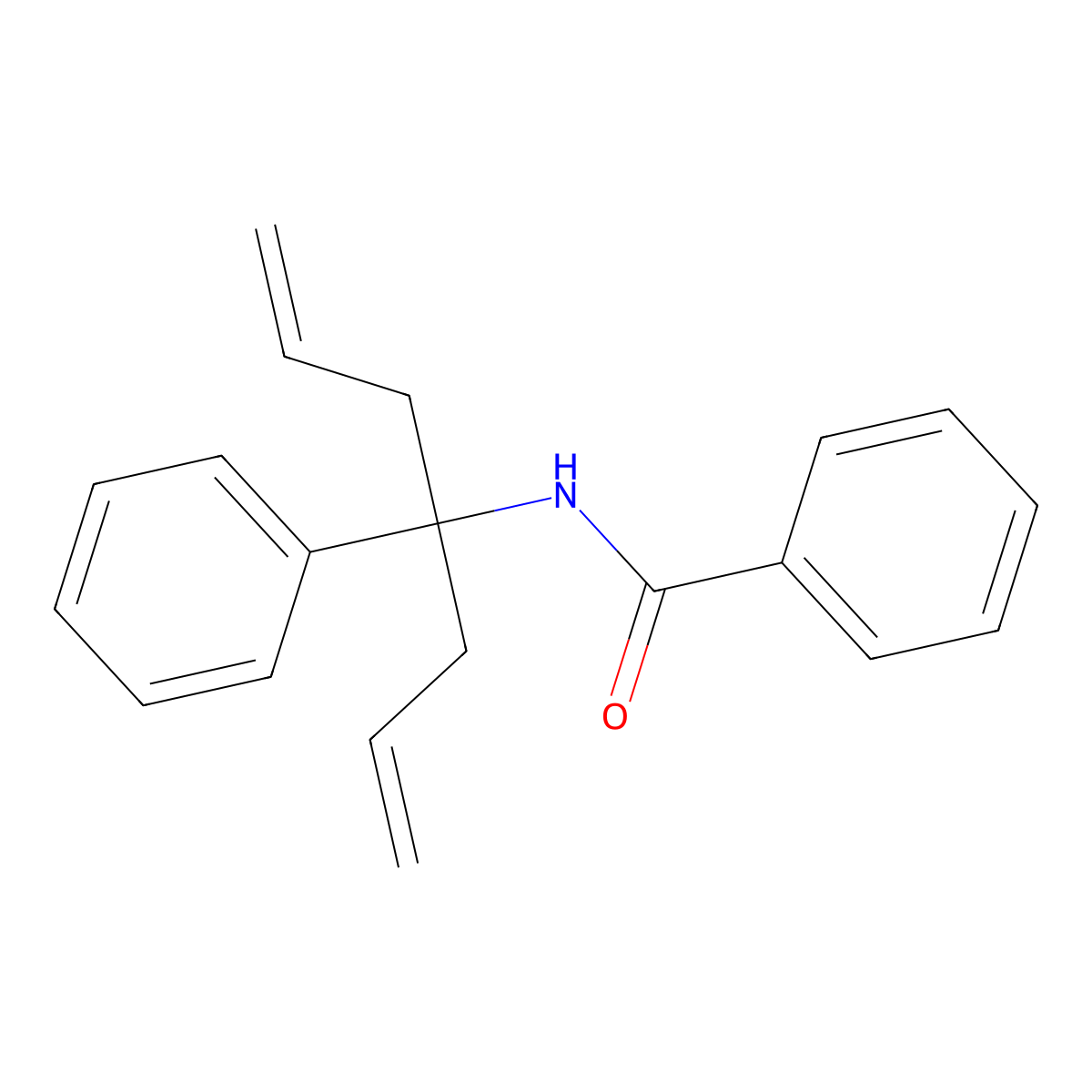 N-(4-phenylhepta-1,6-dien-4-yl)benzamide molecular structure, CAS 307340-00-7