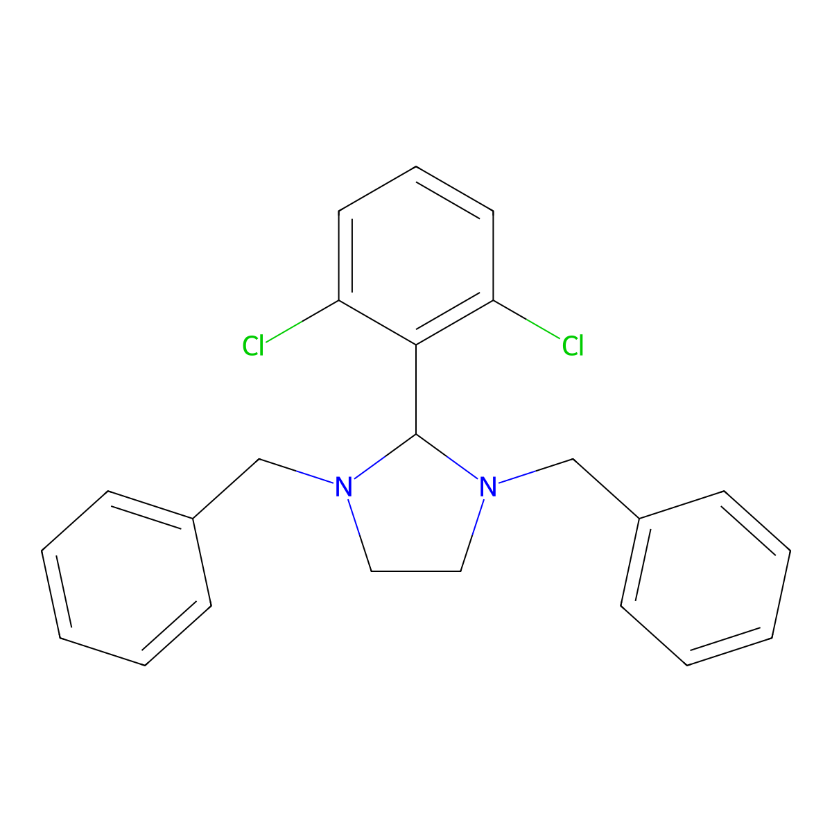 1,3-Dibenzyl-2-(2,6-dichlorophenyl)imidazolidine molecular structure, CAS 307340-16-5