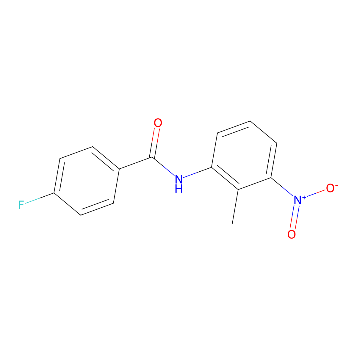 4-fluoro-N-(2-methyl-3-nitrophenyl)benzamide molecular structure, CAS 307340-29-0