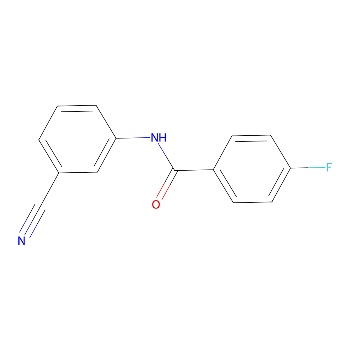N-(3-cyanophenyl)-4-fluorobenzamide molecular structure, CAS 307340-33-6