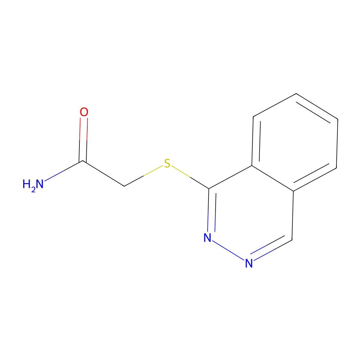2-Phthalazin-1-ylsulfanylacetamide molecular structure, CAS 307343-45-9