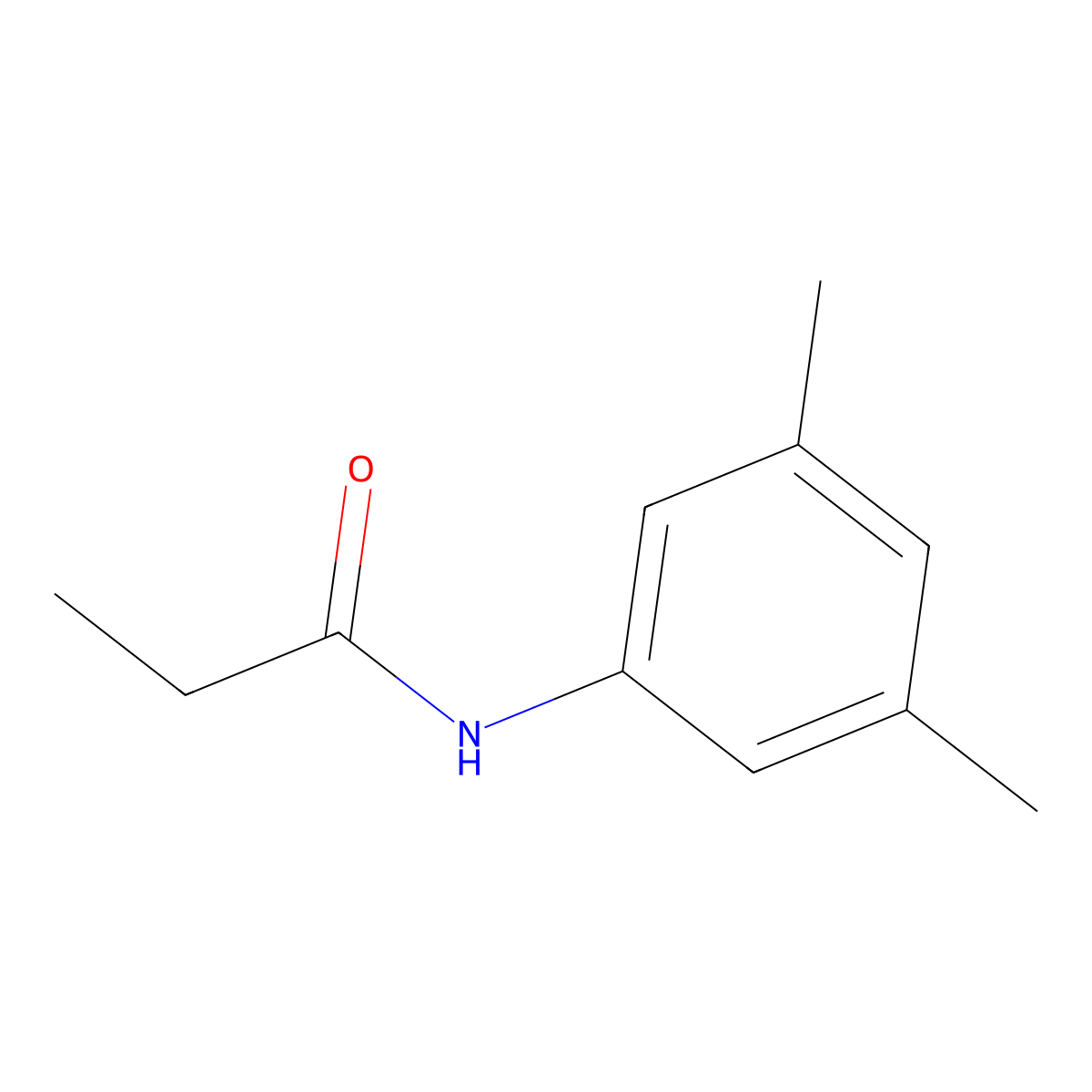 N-(3,5-dimethylphenyl)propanamide molecular structure, CAS 307352-71-2