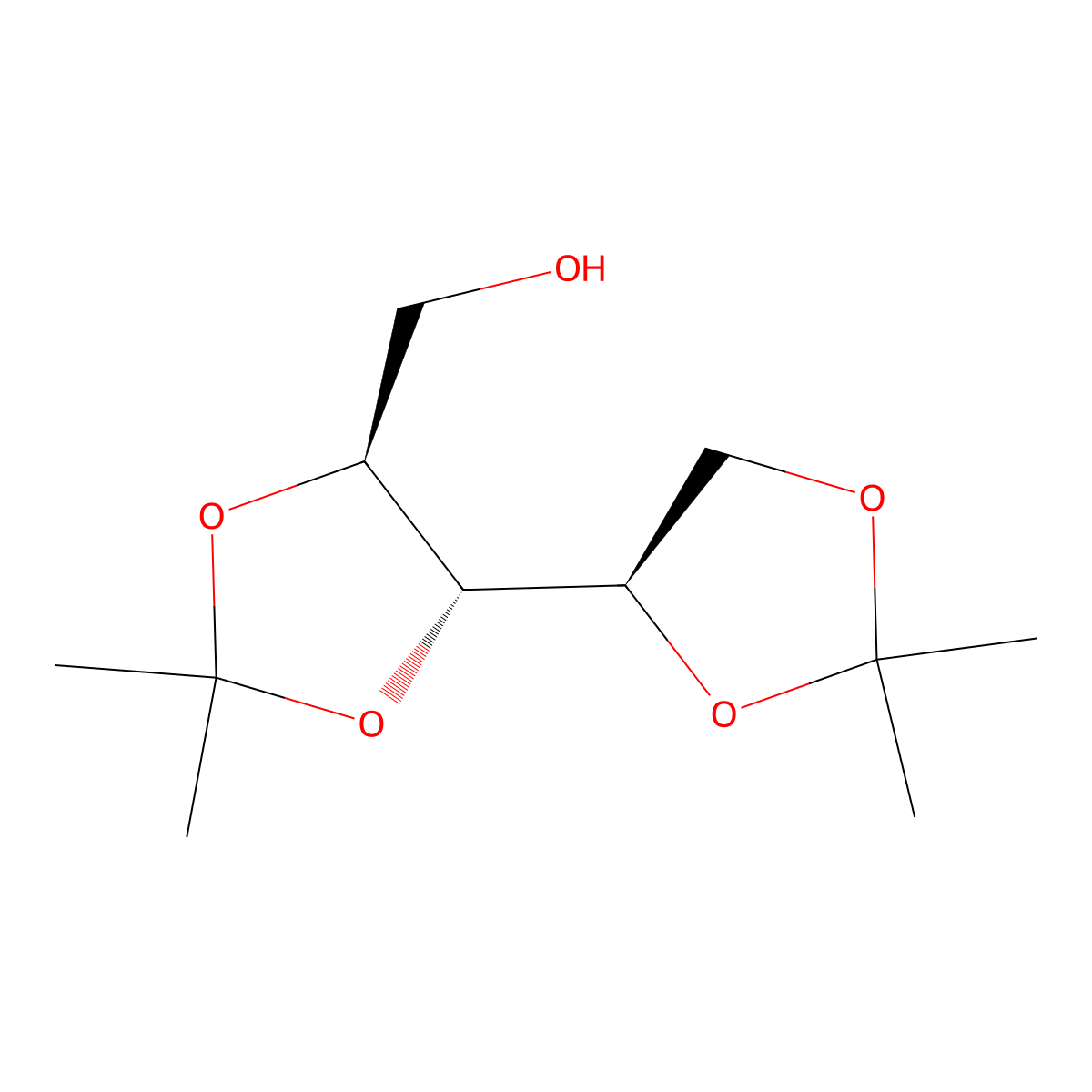 [(4S,5R)-5-[(4R)-2,2-Dimethyl-1,3-dioxolan-4-YL]-2,2-dimethyl-1,3-dioxolan-4-YL]methanol molecular structure, CAS 30737-85-0