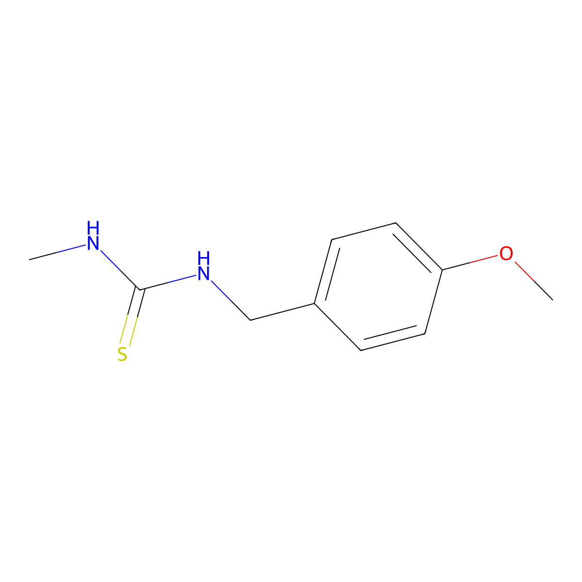 1-(4-Methoxybenzyl)-3-methylthiourea molecular structure, CAS 30738-98-8