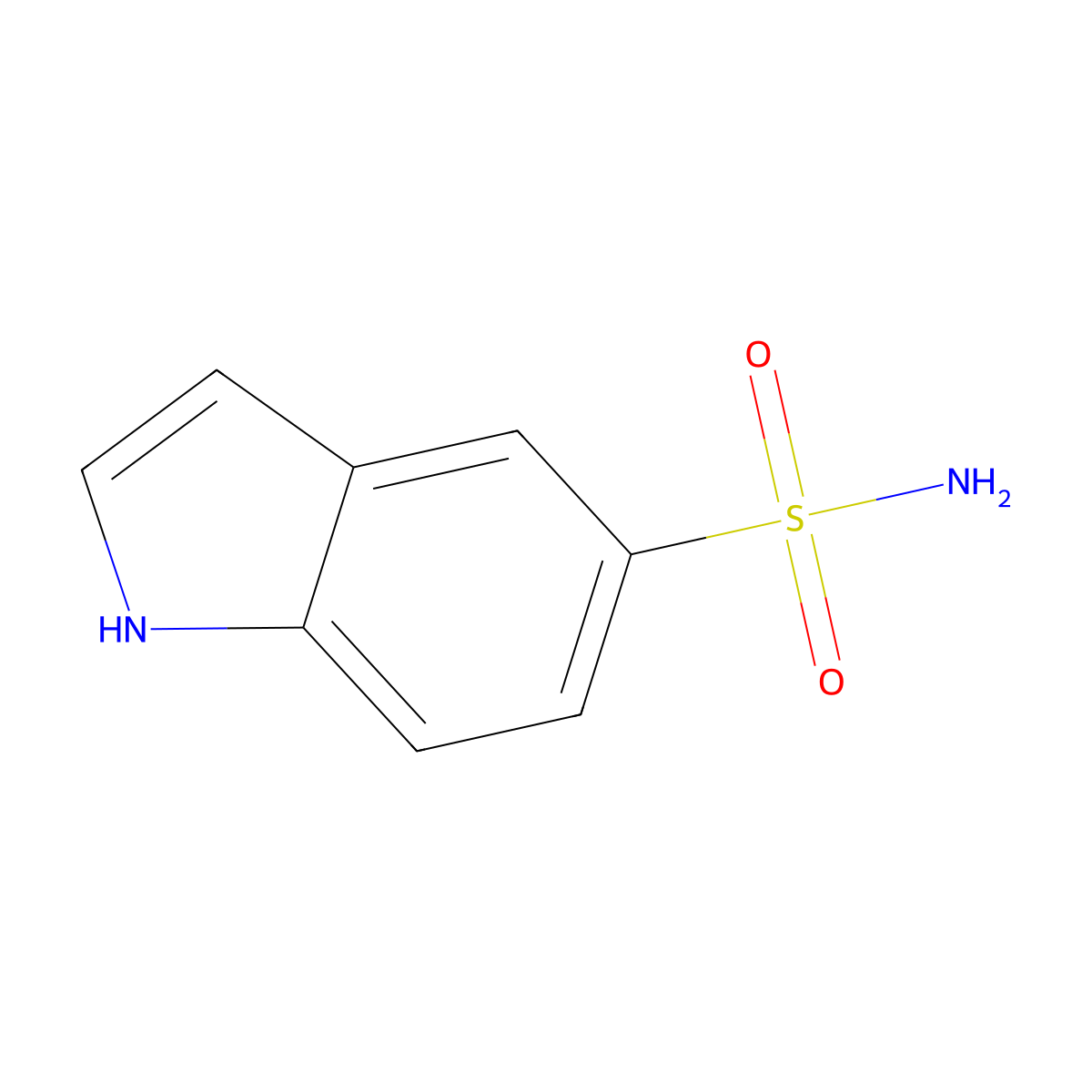 1H-Indole-5-sulfonamide molecular structure, CAS 3074-27-9