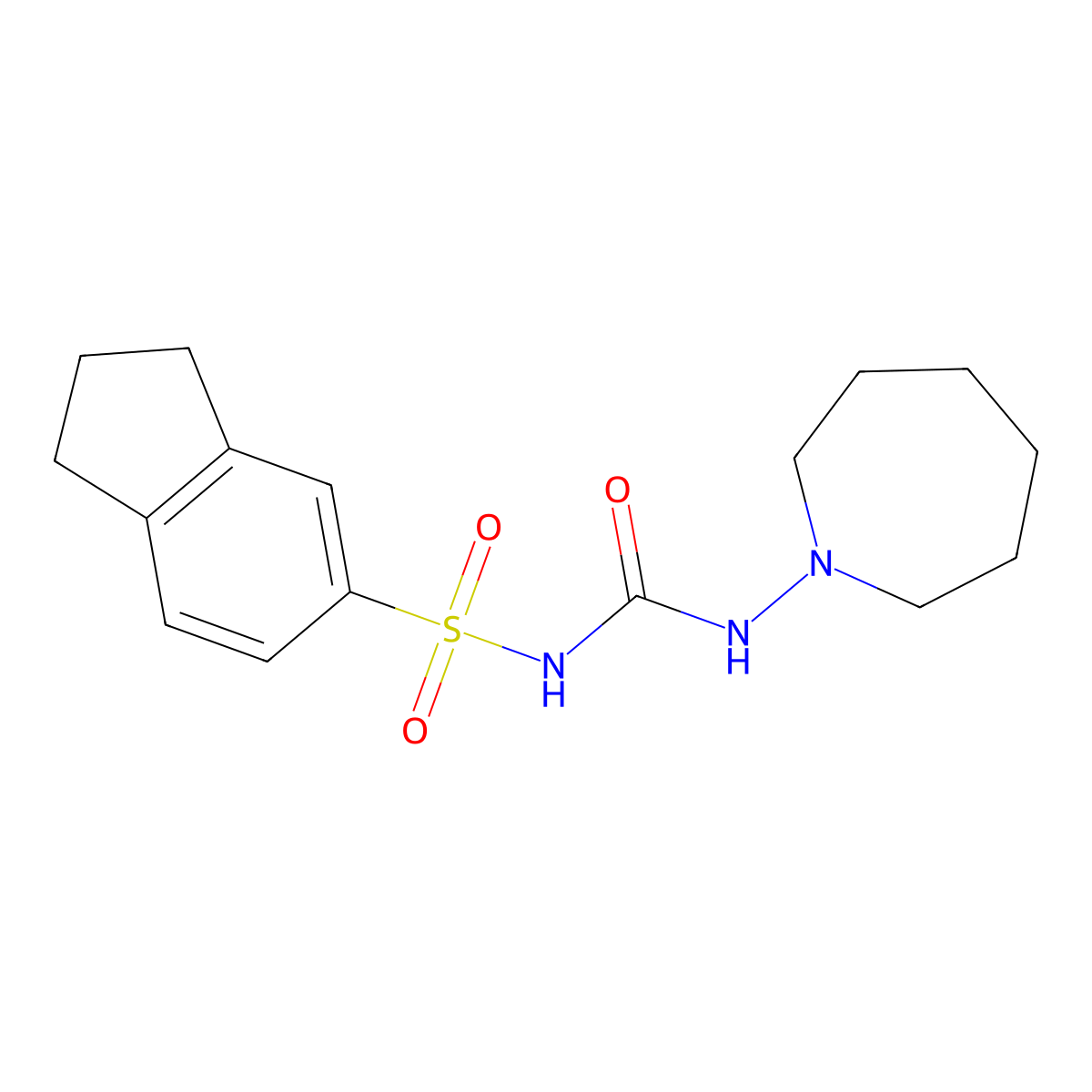 Glidazamide molecular structure, CAS 3074-35-9