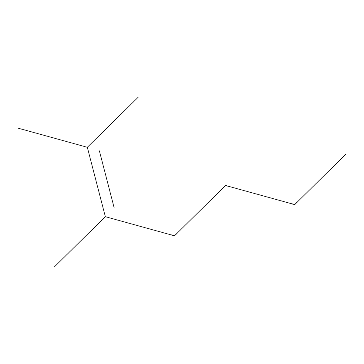 2-Heptene, 2,3-dimethyl- molecular structure, CAS 3074-64-4