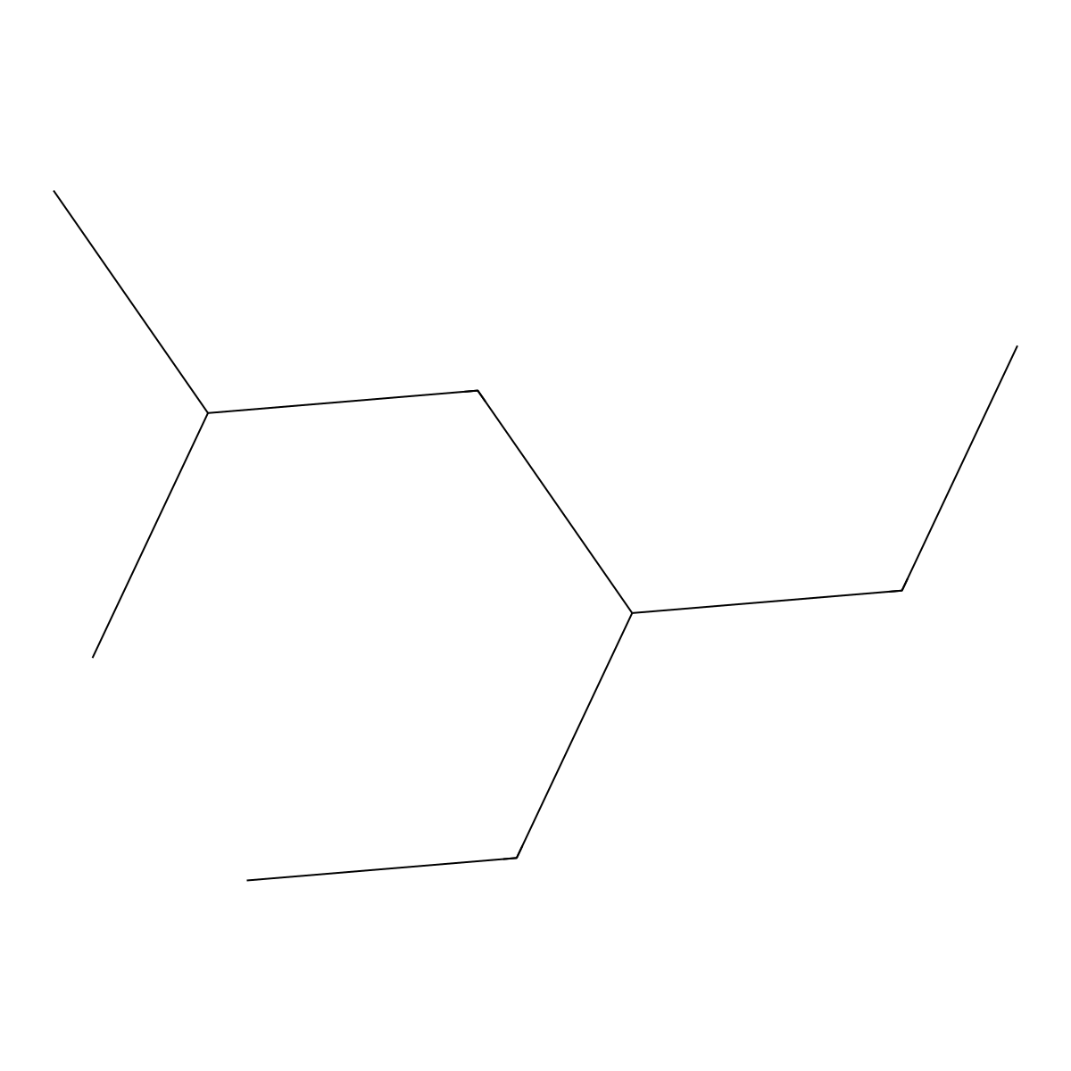 4-Ethyl-2-methylhexane molecular structure, CAS 3074-75-7