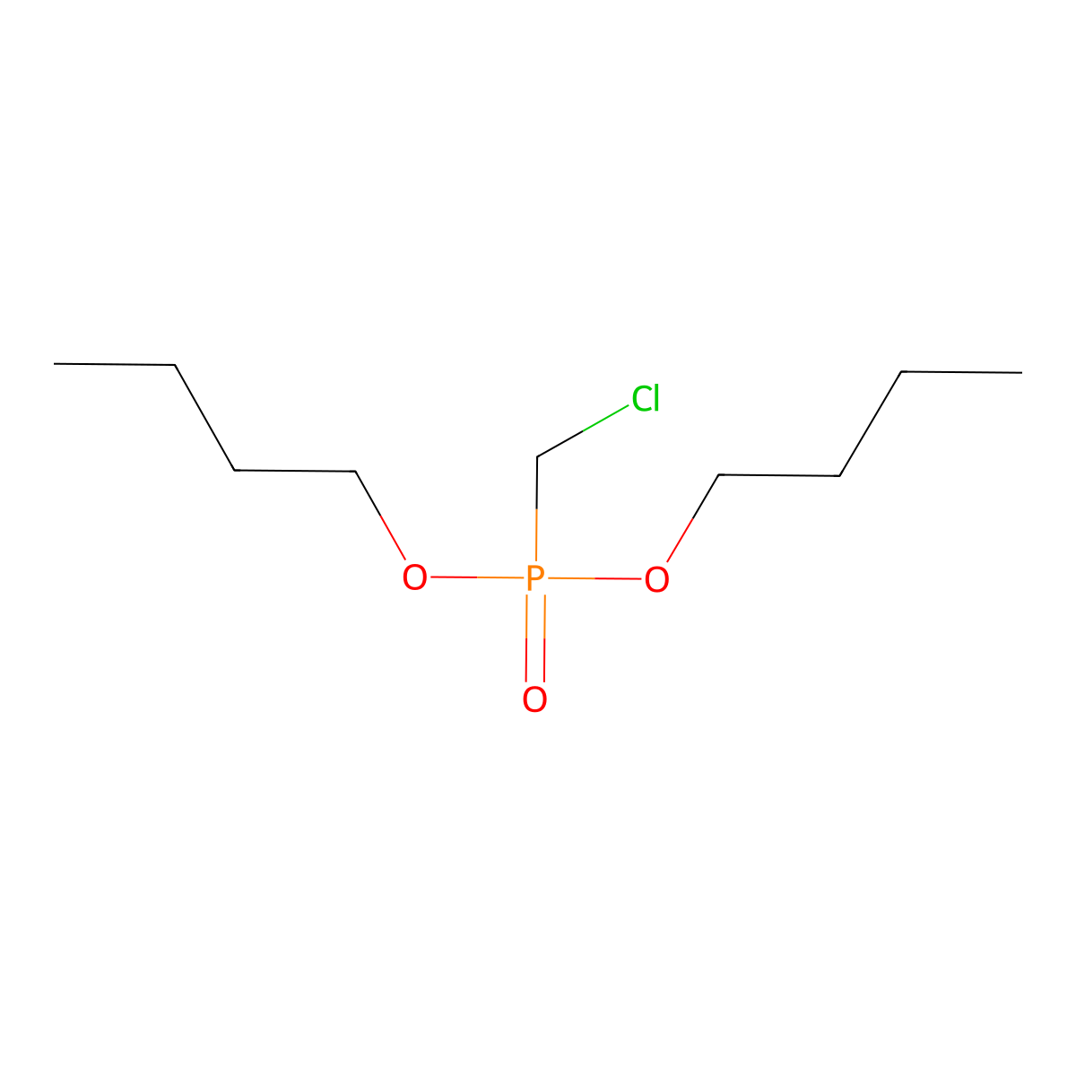 Dibutyl chloromethylphosphonate molecular structure, CAS 3074-81-5