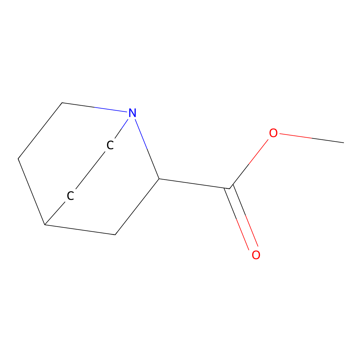 Methyl quinuclidine-2-carboxylate molecular structure, CAS 30740-19-3