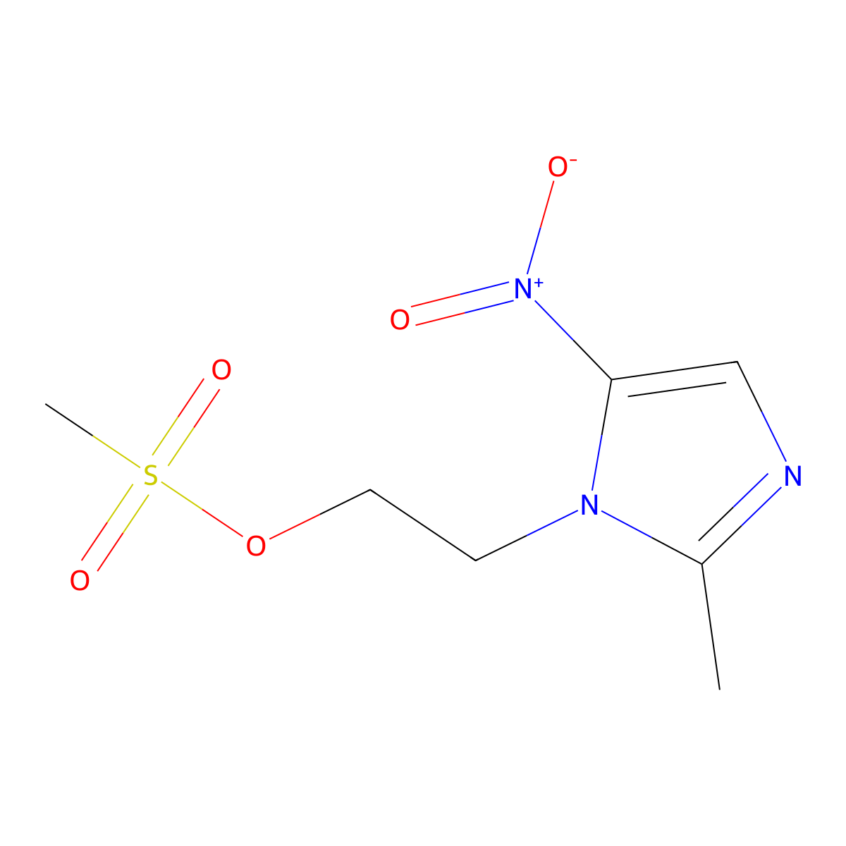 2-(2-Methyl-5-nitro-1-imidazolyl)ethyl methanesulfonate molecular structure, CAS 30746-54-4